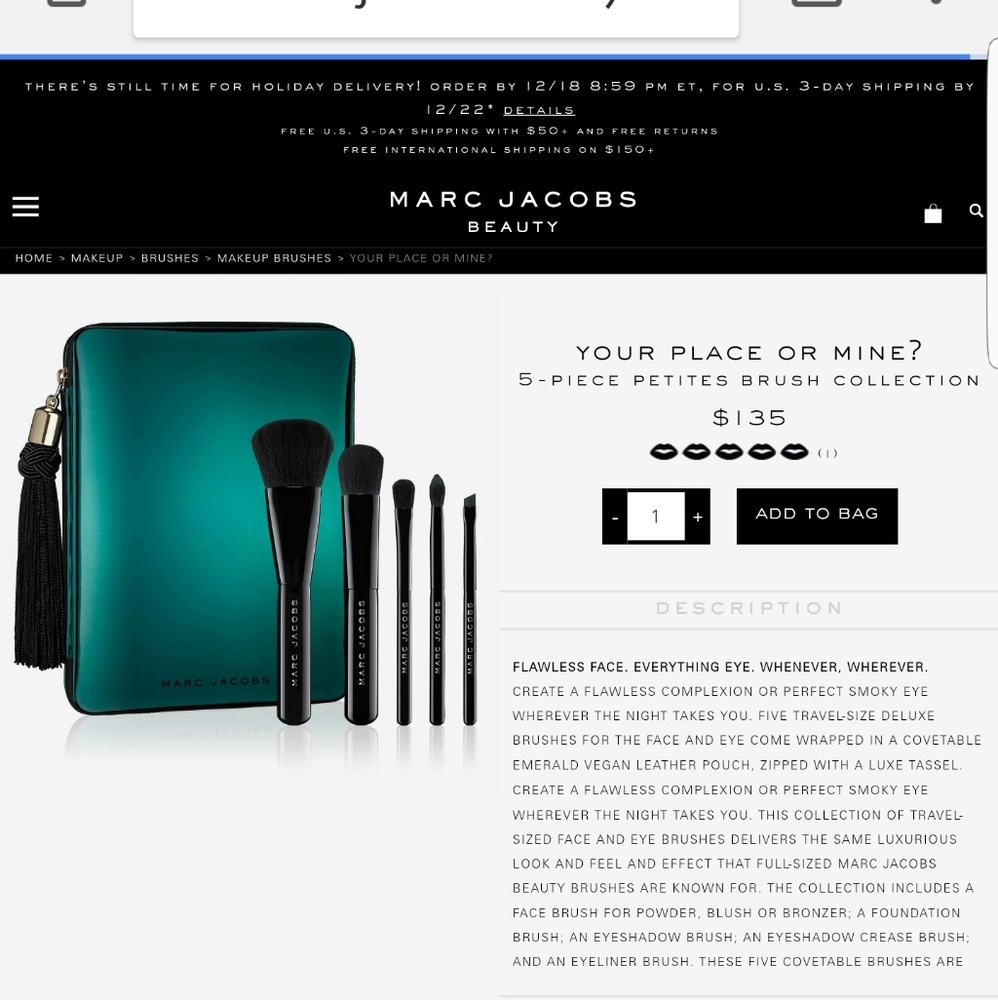 Your place or mine brush collection